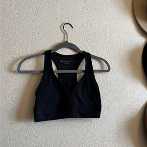 Beyond yoga lift your spirits bra black large